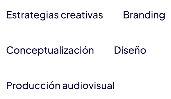 Etiquetas con textos de servicios