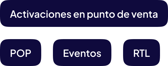 Etiquetas con textos de servicios