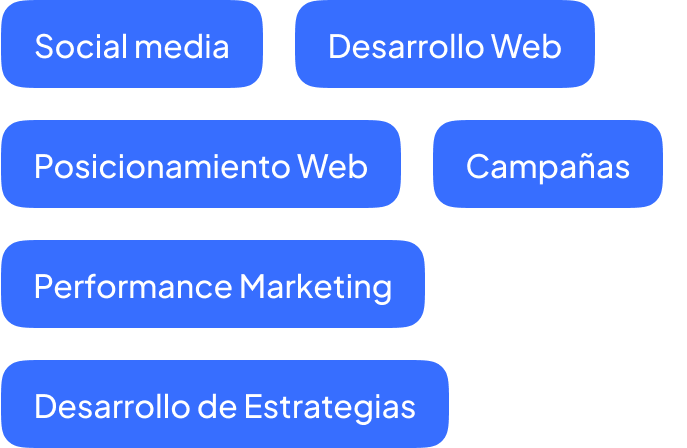 Etiquetas con textos de servicios